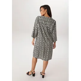 aniston plus Blusenkleid Schwarz/Weiß 44