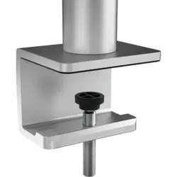 Durable Monitor Halterung für 2 Monitore, Tischklemme, silber metallic