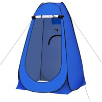CLIPOP Faltzelt 150x150x190cm UV Schutz Faltzelt, Personen: 1, Pop-up Campingzelt Duschzelt mit Tragetasche blau