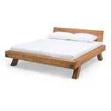 SalesFever Balkenbett 140 x 200 cm Natur