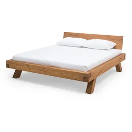 SalesFever Balkenbett 140 x 200 cm Natur