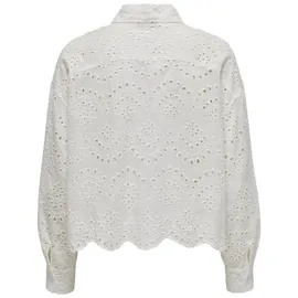 Only Langarmbluse ONLVALAIS L/S SHIRT WVN NOOS Weiß M