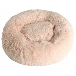 SNAPPY Haustier Bett kuschelig Donut Pfirsich S 50x50x15cm