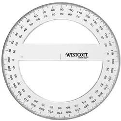 WESTCOTT Winkelmesser Vollkreis 360 Grad, 150 mm