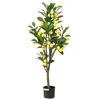 vidaXL Zitronenbaum Künstlich 136 Blätter 120 cm Grün