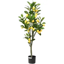 vidaXL Zitronenbaum Künstlich 136 Blätter 120 cm Grün