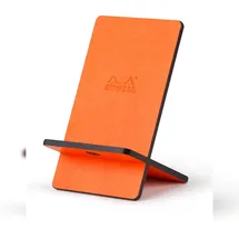Rhodia Rhodiarama, Handyhalter aus italienischem Kunstleder, 13x8x8,5 cm, Tangerine, 194432C