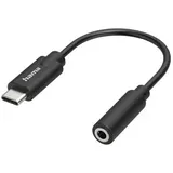 Hama USB-C-Adapter - 3,5-mm-Klinke-Buchse 1m (00200318)