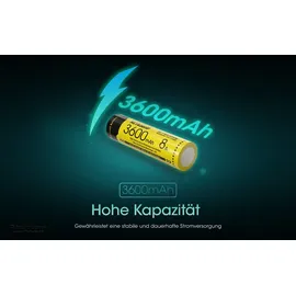 Nitecore Li-Ion Akku 18650 - 3600mAh - NL1836HP