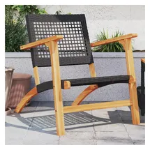 vidaXL Gartenstuhl 2 Stk. 33 x 0 x 0 cm schwarz