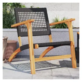 vidaXL Gartenstuhl 2 Stk. 33 x 0 x 0 cm schwarz