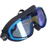 Alvinlite Schwimmbrille, polarisierte Schwimmbrille, Anti-Beschlag, UV-Schutz, Spiegel, Schwimmbrille, kein Auslaufen, Poolbrille für Erwachsene, Jugendliche, Kinder (blau)