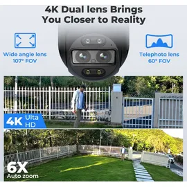 Reolink Dual Objektiv Überwachungskamera 4K 8 MP PTZ