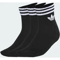 adidas 3-Stripes Ankle Socken 3er Pack Schwarz/Weiß 43-45