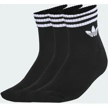 adidas 3-Stripes Ankle Socken 3er Pack Schwarz/Weiß 43-45