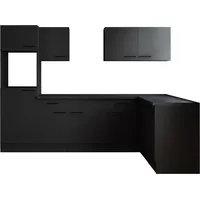 Respekta Winkelküche 280 x 172 cm grau matt