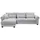 ed exciting design Eckcouch Polyester 3-Sitzer Grau