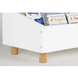 Pinolino Kinderbücherregal Ando 2 Fächer Buche lackiert weiß