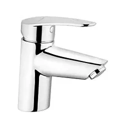 Vitra Dynamik S Waschtischarmatur A40950EKM ohne Ablaufgarnitur, Ausladung 105mm, Einlochmontage, chrom
