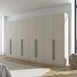 Rauch Kleiderschrank RAUCH "Drehtürenschrank Schrank Garderobe Wäscheschrank Schlafzimmer AVOLA", beige (beige (champagner)), B:360cm H:229cm T:54cm, Holzwerkstoff, Schränke, Kleiderschrank, mit hochwertigen Stangengriffen in Schwarz aus Metall MADE IN GERMANY,