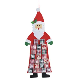 Davartis Adventskalender Nikolaus zum Hängen aus Filz 44x120 cm