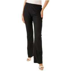Aniston CASUAL Damen Bootcut-Hose lässige Schlupfhose 22584447 Schwarz - 38