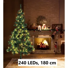 Infactory Künstlicher Weihnachtsbaum grün 180 cm