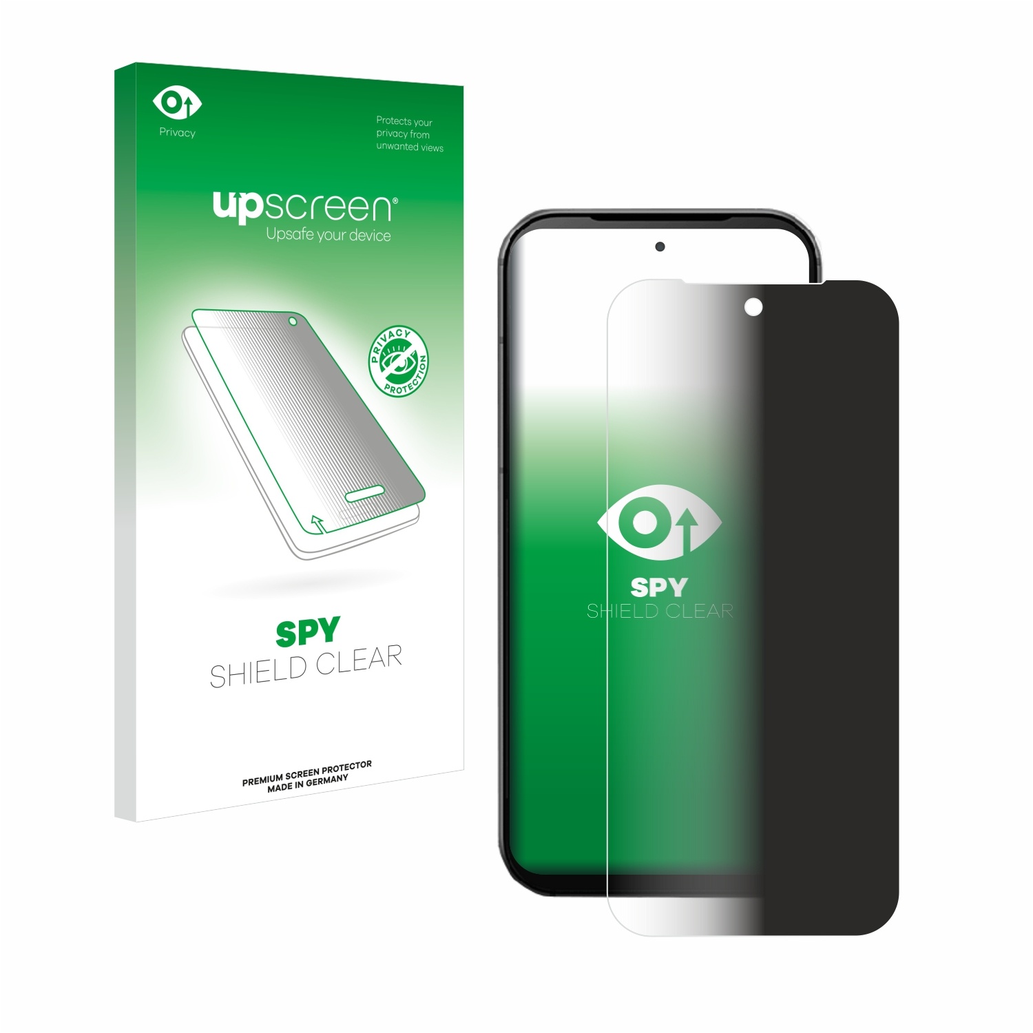 upscreen Spy Shield Clear Premium Blickschutzfolie für Fairphone 5