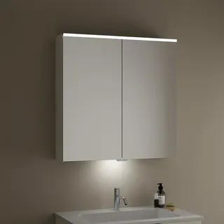 80 cm weiß glanz LED-Waschtischbeleuchtung