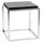 Casa Padrino Designer Beistelltisch Schwarz / Chrom 42 x 42 x 44 cm - Tisch - Hotel Cafe Restaurant Praxis Kanzlei Einrichtung