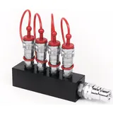 Tchibo TCM CO2 Verteilerblock (4x3/8 in auf 1x3/8 out), Hazer