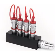 Tchibo TCM CO2 Verteilerblock (4x3/8 in auf 1x3/8 out), Hazer