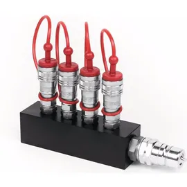 Tchibo TCM CO2 Verteilerblock (4x3/8 in auf 1x3/8 out), Hazer