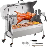 Vevor Lammgrill Spanferkelgrill Spießbratengrill 52W 90kg Elektrisch BBQ