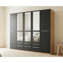 Priess Wäscheschrank Barcelona 230 x 193 x 54 cm Schwarz