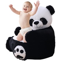 PW TOOLS Kinder-Panda-Stoffsessel,Plüsch-Panda-Kindersessel-Sofa - Kinder-Lesesofa-Stuhl, weicher Tierstützsitz für Kleinkinder, Kinder, Mädchen und Jungen