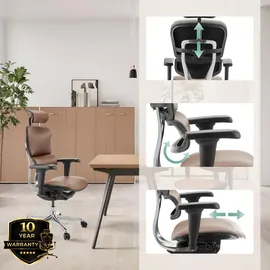 HJH Office Ergohuman Ultra L Gen2 Leder Braun