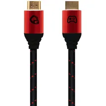oehlbach gaming HDMI-Kabel 5 m Schwarz/Rot