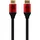 oehlbach gaming HDMI-Kabel 5 m Schwarz/Rot