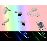 Trango 2er Set 5022-02 RGB Farbwechsel LED Glaskantenbeleuchtung inkl.