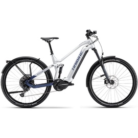 Haibike Adventr FS 9 Electric Bike Silber L | Vollgefederter eTrekking-E-Bike für Vielfahrer