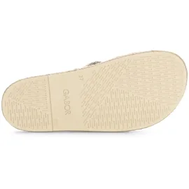 Gabor Pantolette GABOR, Damen, Gr. 38, beige (grün), Schuhe Pantolette
