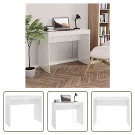 vidaXL Schreibtisch Hochglanz-Weiß 90x40x72 cm Holzwerkstoff