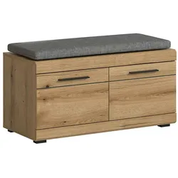 Ebuy24 Scout Sitzbank inkl. Kissen 2 Türen Eiche Dekor.