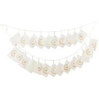 kikadu Adventskalender, zum Befüllen für Weihnachten. beige