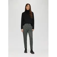 s.Oliver 7/8-Hosen Gemusterte Stoffhose Schwarz 38
