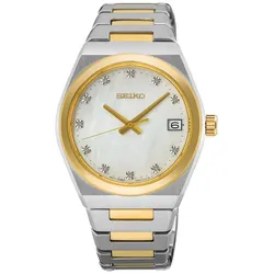 Seiko SUR604P1 Damenuhr Klassik Quarz Zweifarbig