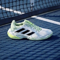 adidas Herren Tennisschuhe adidas Barricade 13 M FTWWHT/CBLACK EUR 42 2/3 - Grün,Weiß - EUR 42 2/3