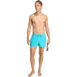 adidas 3-Streifen Badeshorts Lucid Cyan/Lucid Orange 3XL