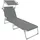 Tectake tectake® Gartenliege, klappbar, 4-fach verstellbare Rückenlehne, 190 x 68 x 28 cm